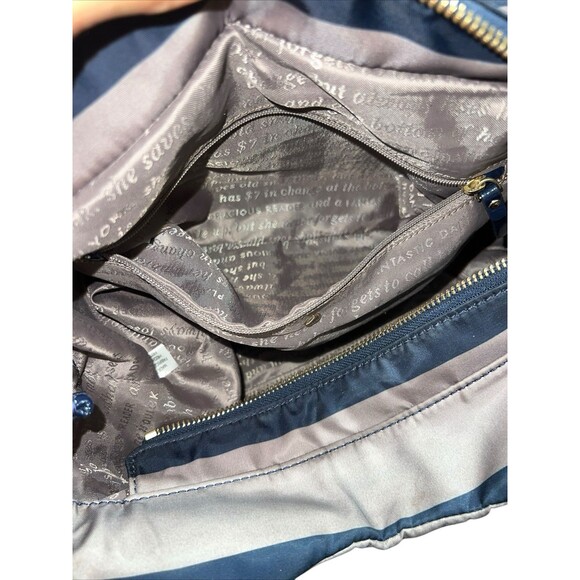 Kate Spade NY Striped Navy Blue Shoulder Bag - Picture 11 of 15